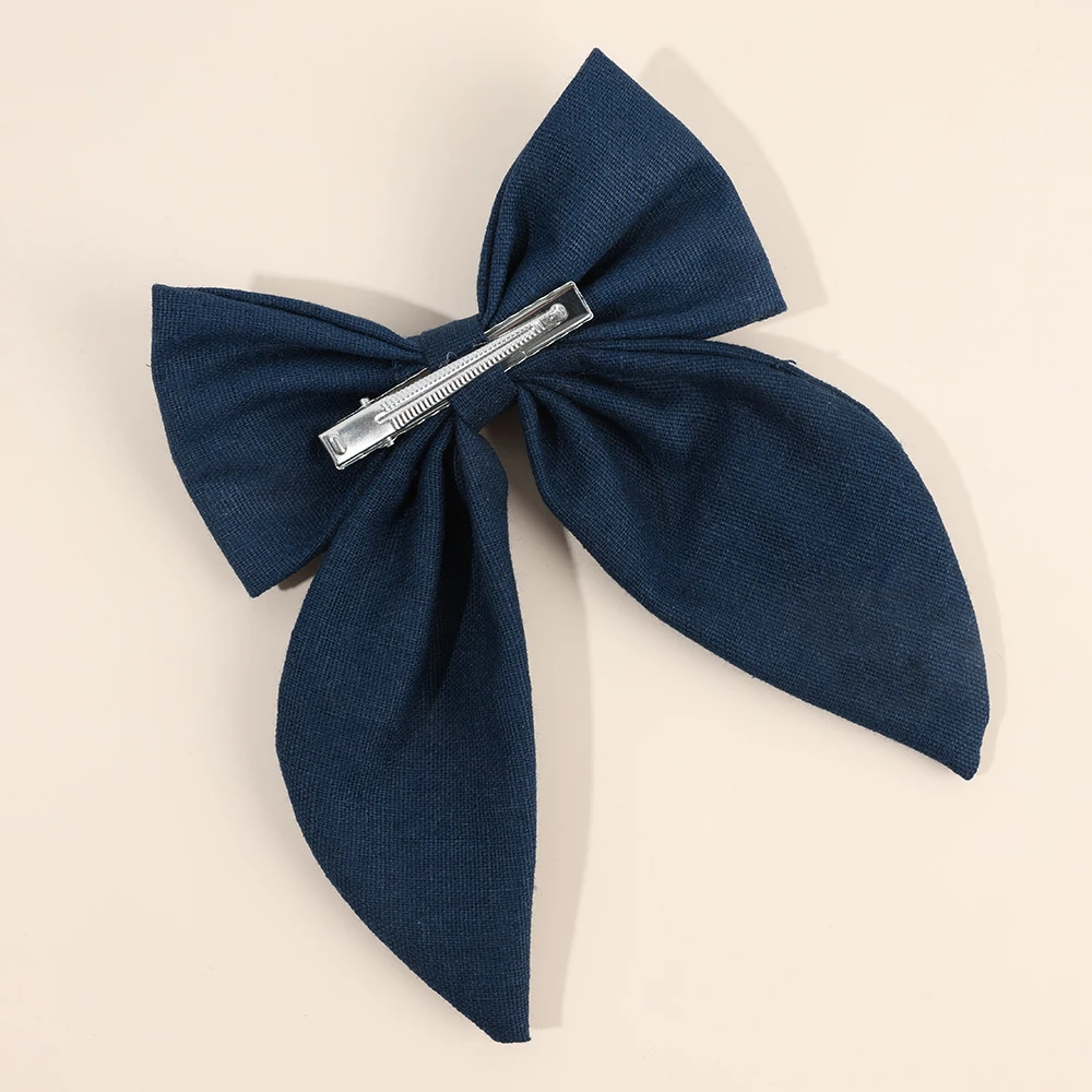 Premium Floral Embroidered Bow Hair Clip Popular Elegant Handmade Hairpin For Girls Women Children Daily Headdress Accessories