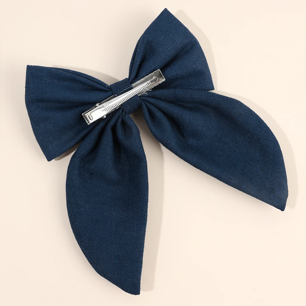 Premium Floral Embroidered Bow Hair Clip Popular Elegant Handmade Hairpin For Girls Women Children Daily Headdress Accessories
