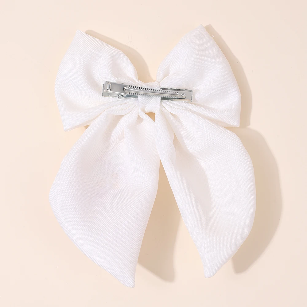 Premium Floral Embroidered Bow Hair Clip Popular Elegant Handmade Hairpin For Girls Women Children Daily Headdress Accessories