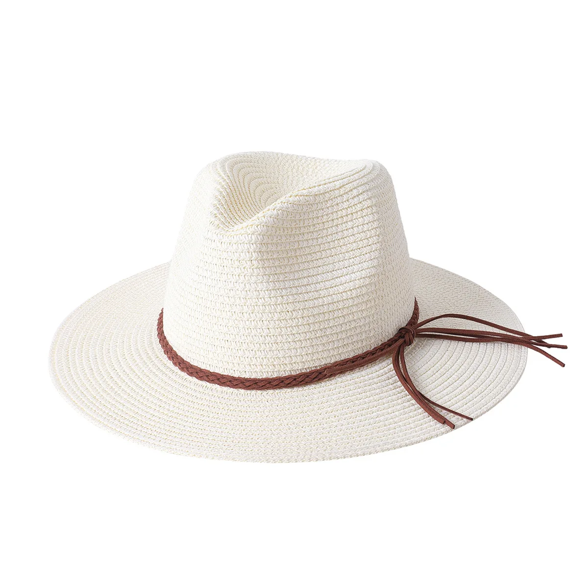 Summer Soft Shaped Straw Hats Women/Men Outdoor Foldable UV Protection Hat Panama Beach Sun Hat