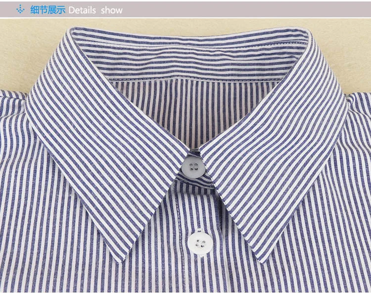 Linbaiway Fashion Shirt Fake Collar for Women Striped Detachable Collar Lapel Shirt Vintage False Collar Mujer Gift Accessories