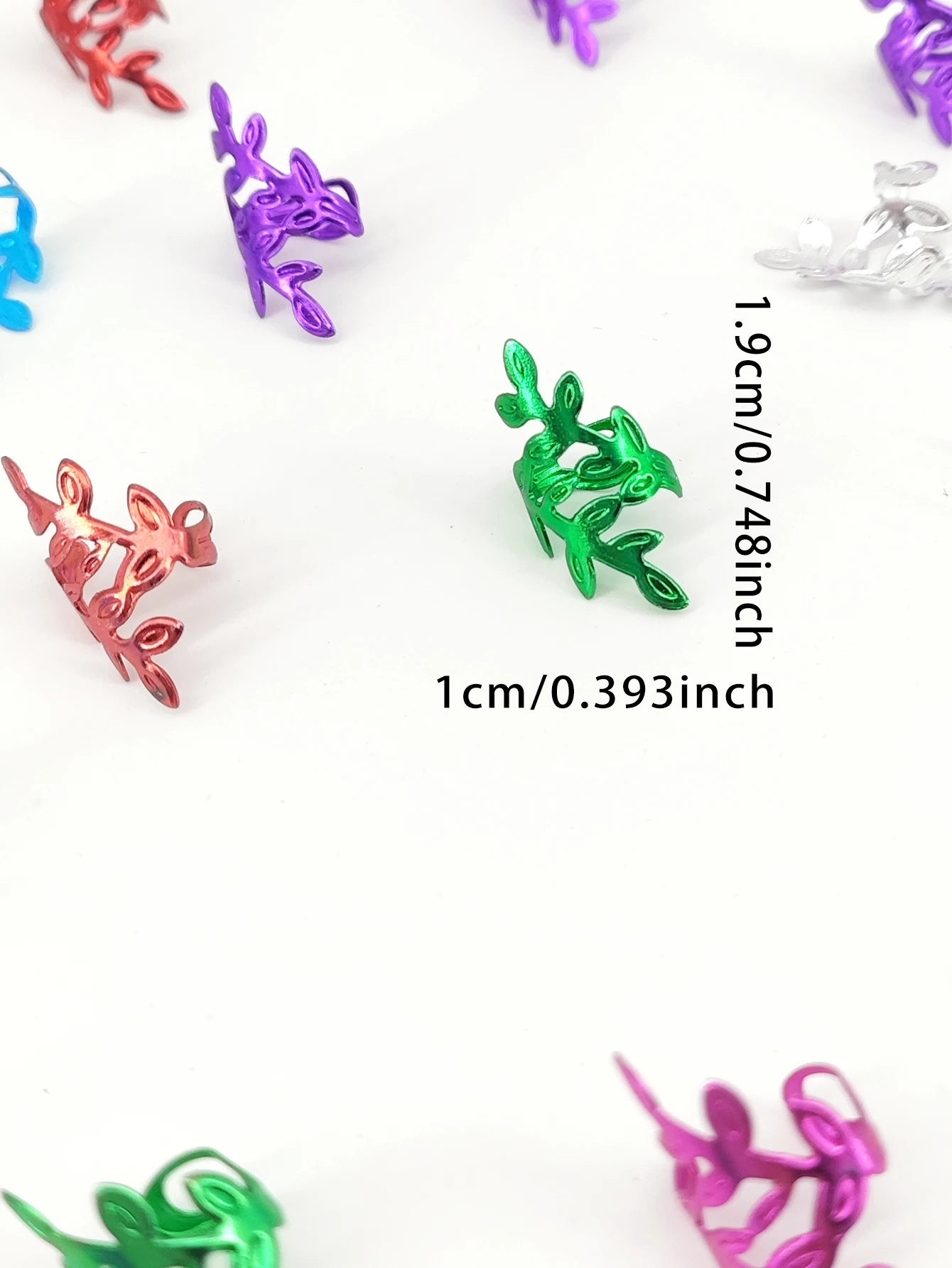 40Pcs Vine Leaf Shaped Alloy Hair Braids Rings For Dreadlock Women Girls Hair Accessories Loc Hair Jewelry for Braids