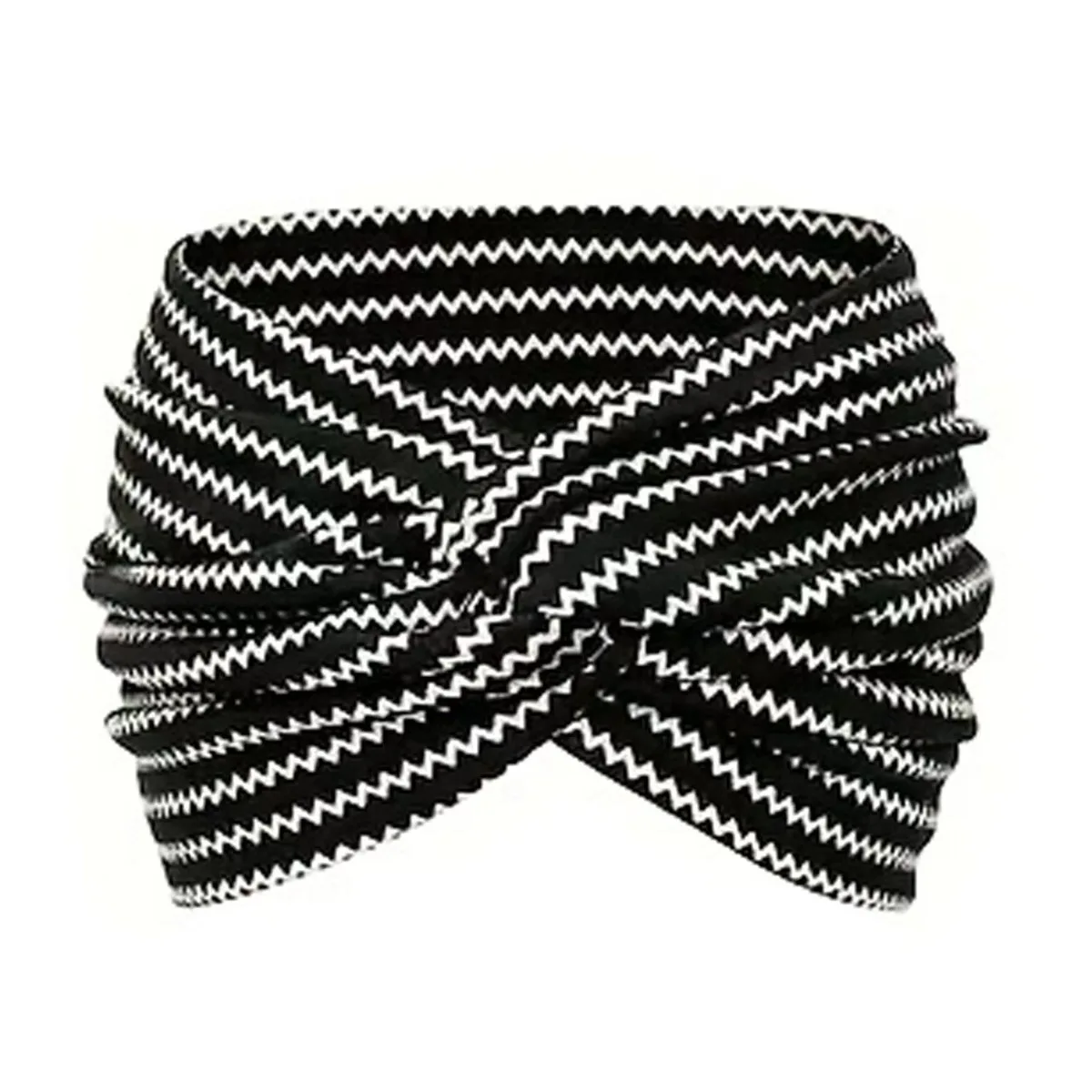 Ultra-Wide Ladies Elastic Knot Cross Yoga Sports Hairband Stylish Hair Accessory Headband for Fitness Enthusiasts