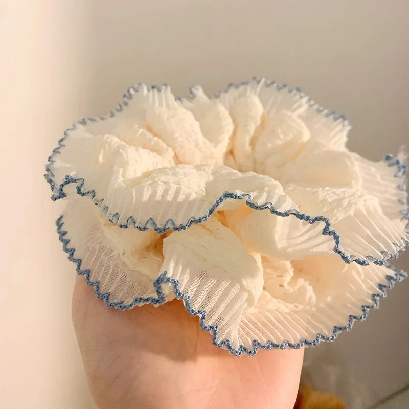 2025 Elegant Cute Lace Scrunchies Women Girl Elastic Hair Rubber Band Accessories Tie Hair Ring Rope Headdress Headwear Ornament