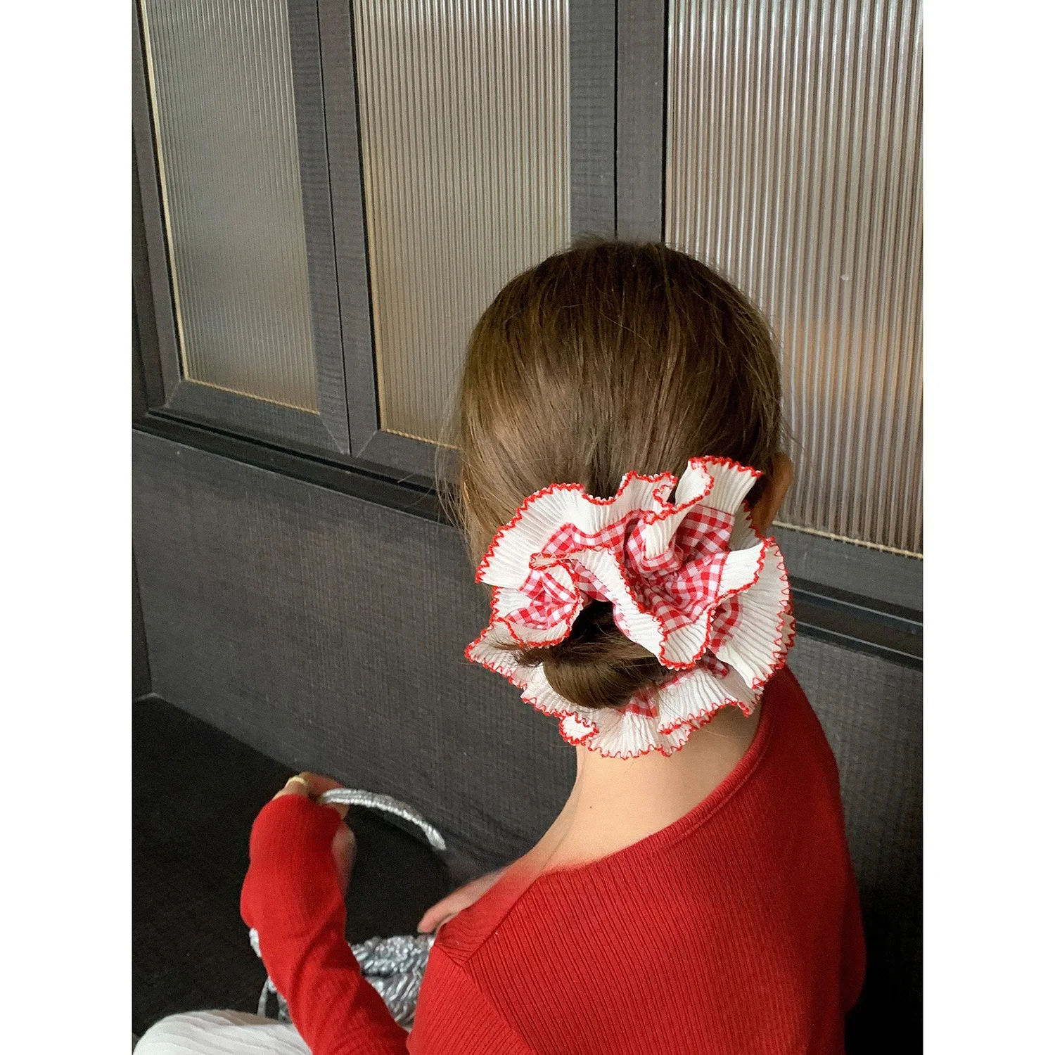 2025 Elegant Cute Lace Scrunchies Women Girl Elastic Hair Rubber Band Accessories Tie Hair Ring Rope Headdress Headwear Ornament