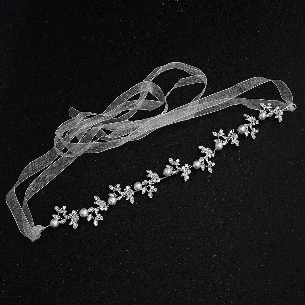 Luxurious Delicate Flower Hairband Pearl and Rhinestone Tiara Hair Accessory Bridal Wedding Party Headpieces As Gifts