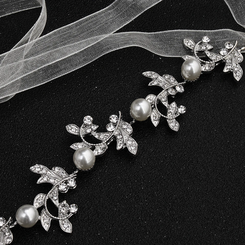 Luxurious Delicate Flower Hairband Pearl and Rhinestone Tiara Hair Accessory Bridal Wedding Party Headpieces As Gifts