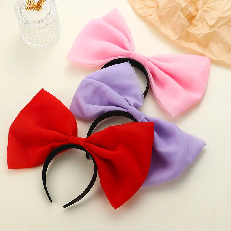 Oversized Super Giant Big Bow Bowknot Hair Headband Hairpin For Women Girls Hair Accessories Party Photo Props