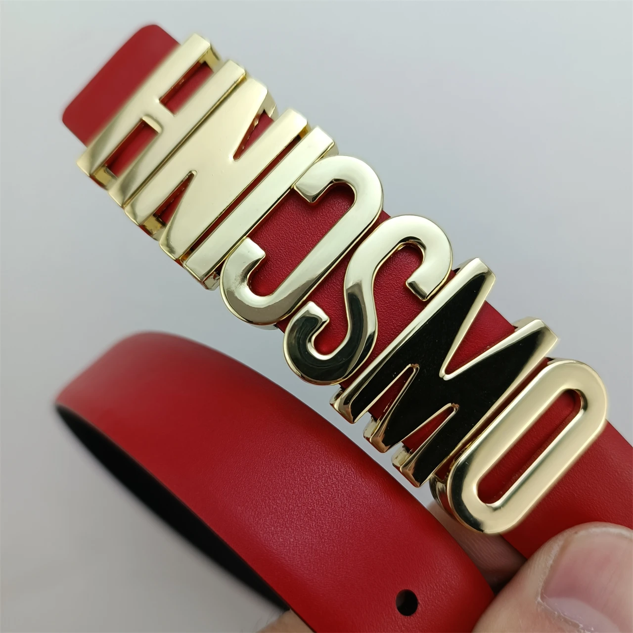 Luxury Women’s 2.5cm Wide Plain Leather Belt - Customizable Perforated Design for a Perfect Fit