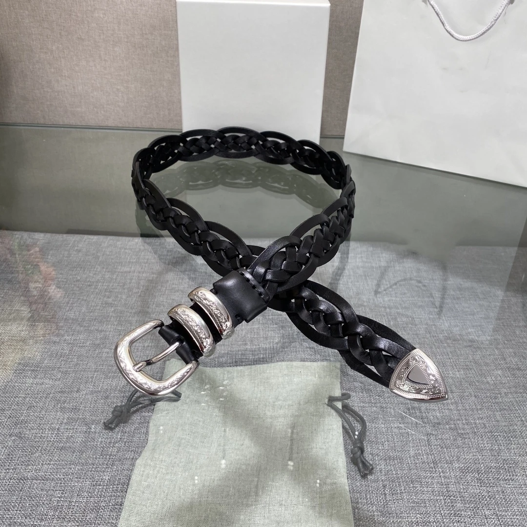 High Quality Cowhide Unisex Luxury Goods Designer Men's Woman Ceinture 2024 Pattern Needle Buckle Belt With Use Hand Wovens 30MM