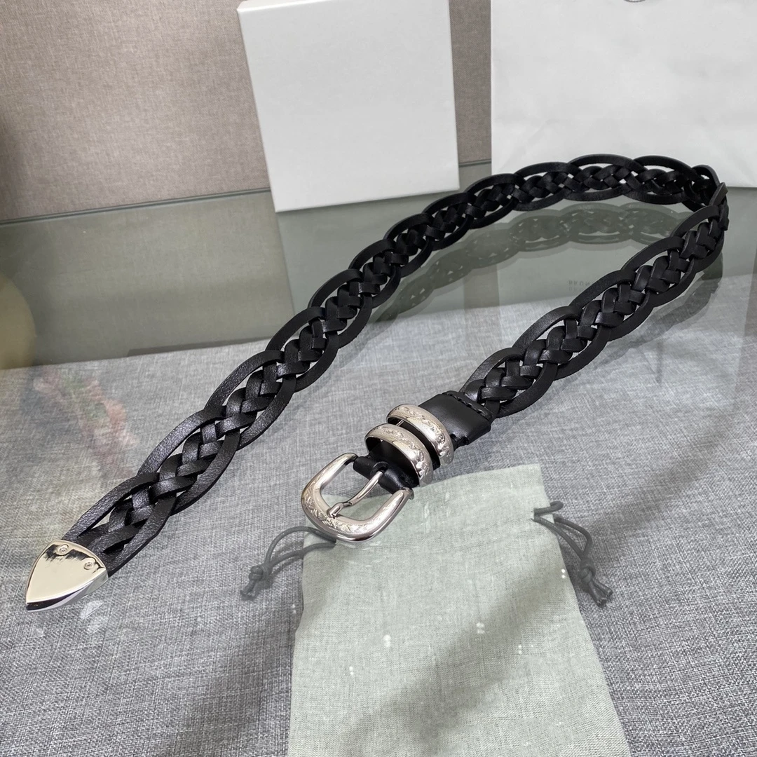 High Quality Cowhide Unisex Luxury Goods Designer Men's Woman Ceinture 2024 Pattern Needle Buckle Belt With Use Hand Wovens 30MM