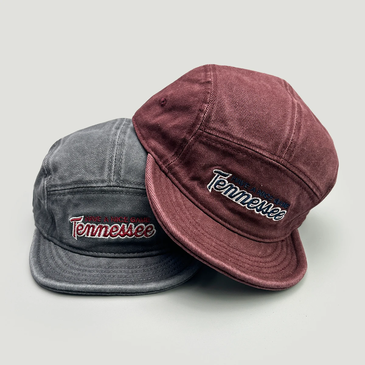 American Style Embroidered Letter Baseball Hats New Unisex Breathable Flat Eave Sunshade Retro Versatile Ins Fashion Peaked Caps
