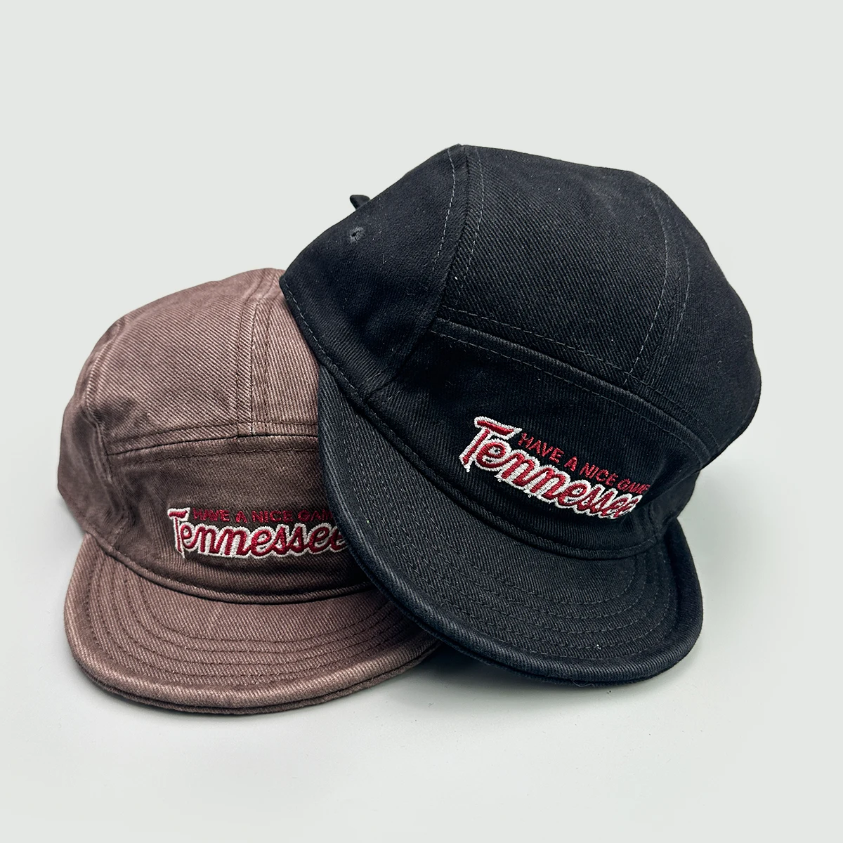 American Style Embroidered Letter Baseball Hats New Unisex Breathable Flat Eave Sunshade Retro Versatile Ins Fashion Peaked Caps