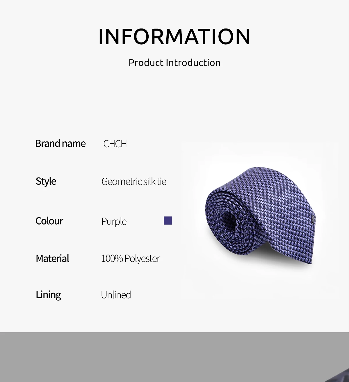 CHCH Business Men's Tie NeckTie 8cm Ties for Men Formal Luxury Wedding High Quality Gravata