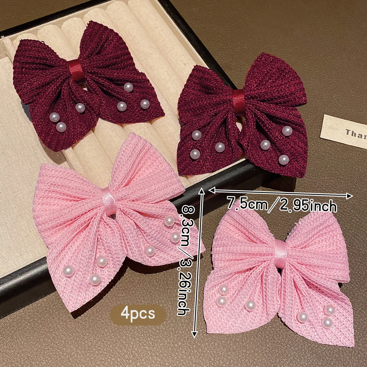 4 fashionable bow hair clips suitable for daily use