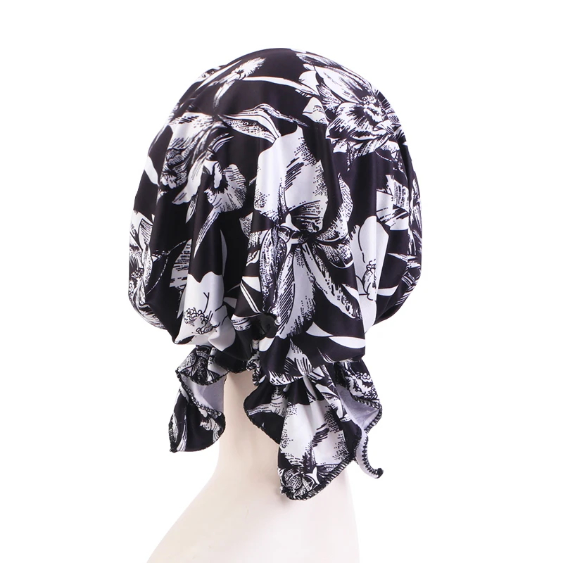 New Muslim Women Brim Cap Pre-Tied Sun Visor Turban Ethnic Print Baseball Caps Head Scarf Hijab Bandage Female Outdoor Hat