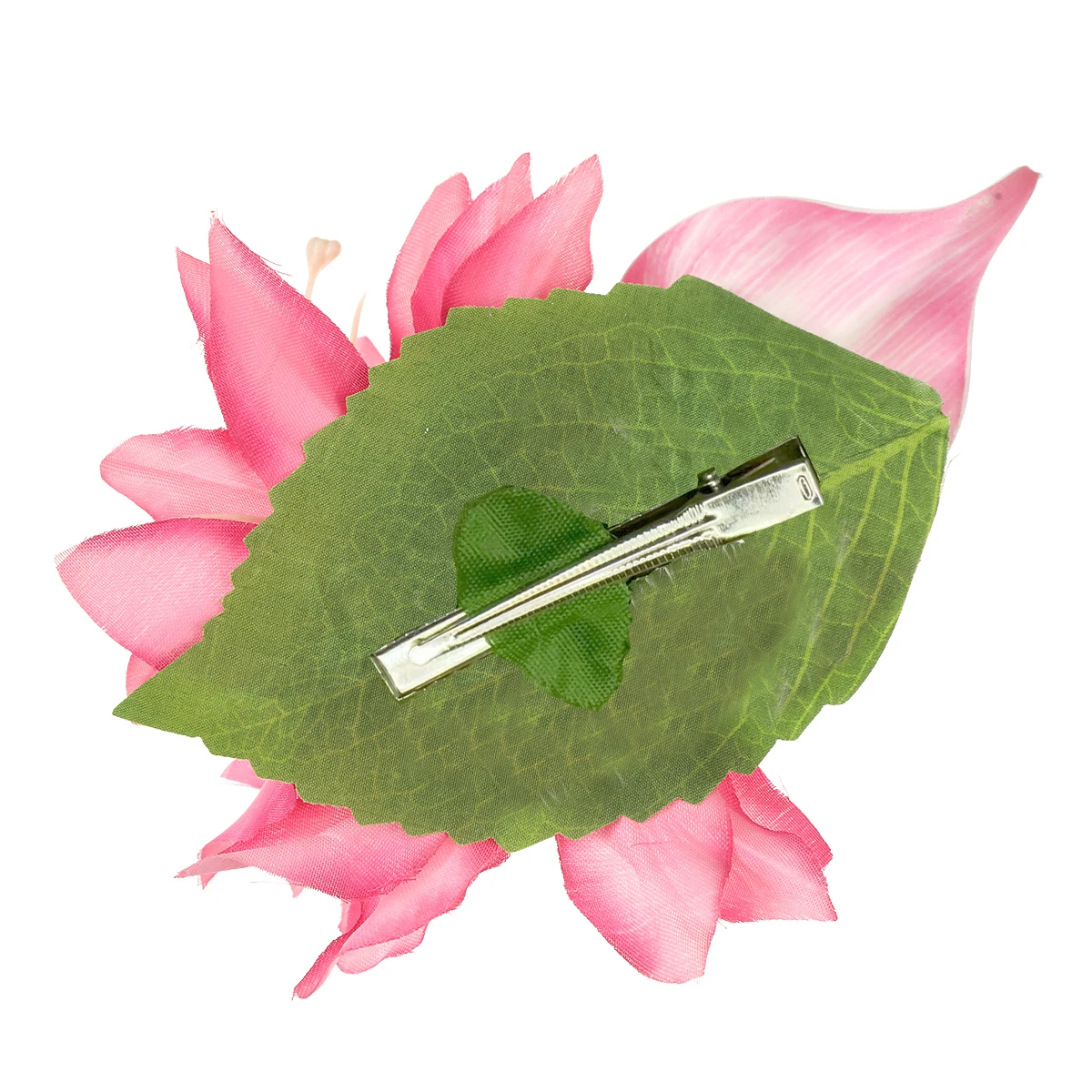 AWAYTR Artificial Pink Flowers Hairpin Party Flower Girls Barrette Bohemian Side Bangs Clip Small Hair Clips Hair Accessories