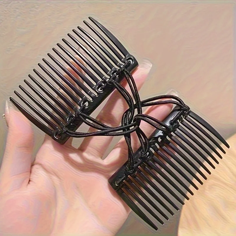 Double  Row Elastic Magic Hair Comb, Head Artifact, Lazy Exclusive Back Hair Curler, Ladies' Daily Hair Accessories New Favorite
