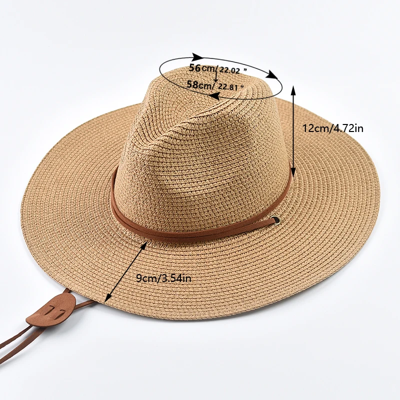 Summer Wide Brim Sun Hats for Women Men Girls Seaside Travel Foldable Straw Hat Panama Soft UV Protection Sun Shade Hat