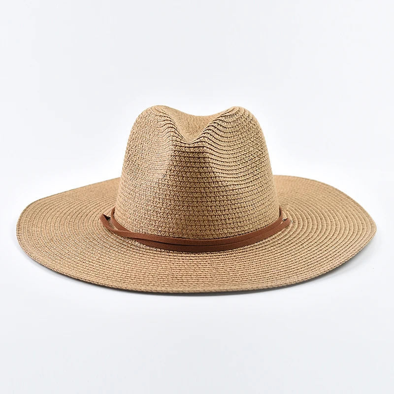 Summer Wide Brim Sun Hats for Women Men Girls Seaside Travel Foldable Straw Hat Panama Soft UV Protection Sun Shade Hat