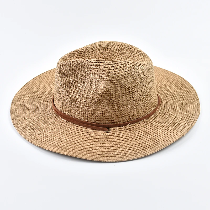 Summer Wide Brim Sun Hats for Women Men Girls Seaside Travel Foldable Straw Hat Panama Soft UV Protection Sun Shade Hat