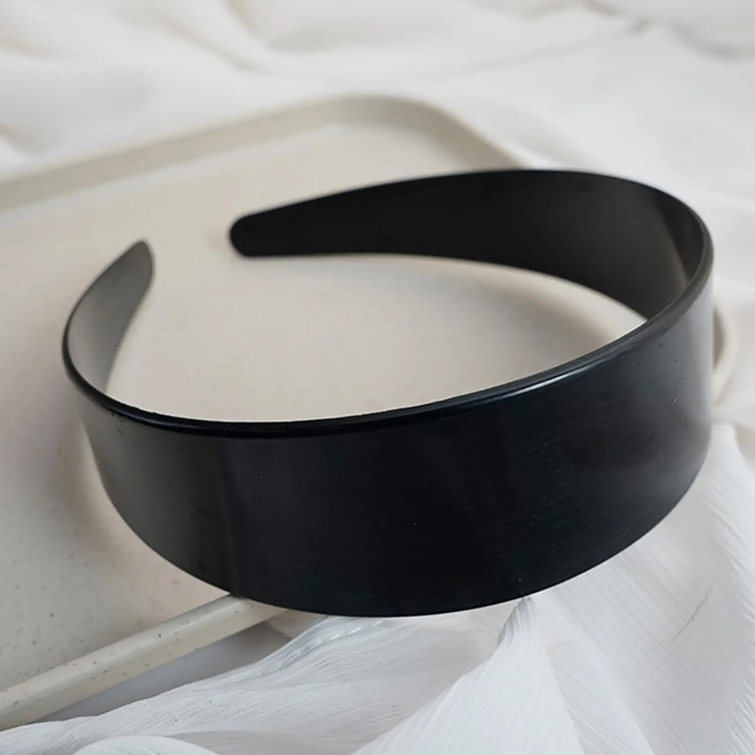 1PCs Black Simple Wide Headband 1~4cm Girl Women DIY Jewelry Material Cloth Headband Semi-finished Hair Accessories Wholesale
