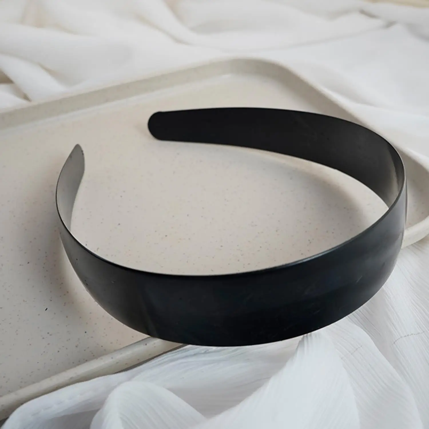 1PCs Black Simple Wide Headband 1~4cm Girl Women DIY Jewelry Material Cloth Headband Semi-finished Hair Accessories Wholesale