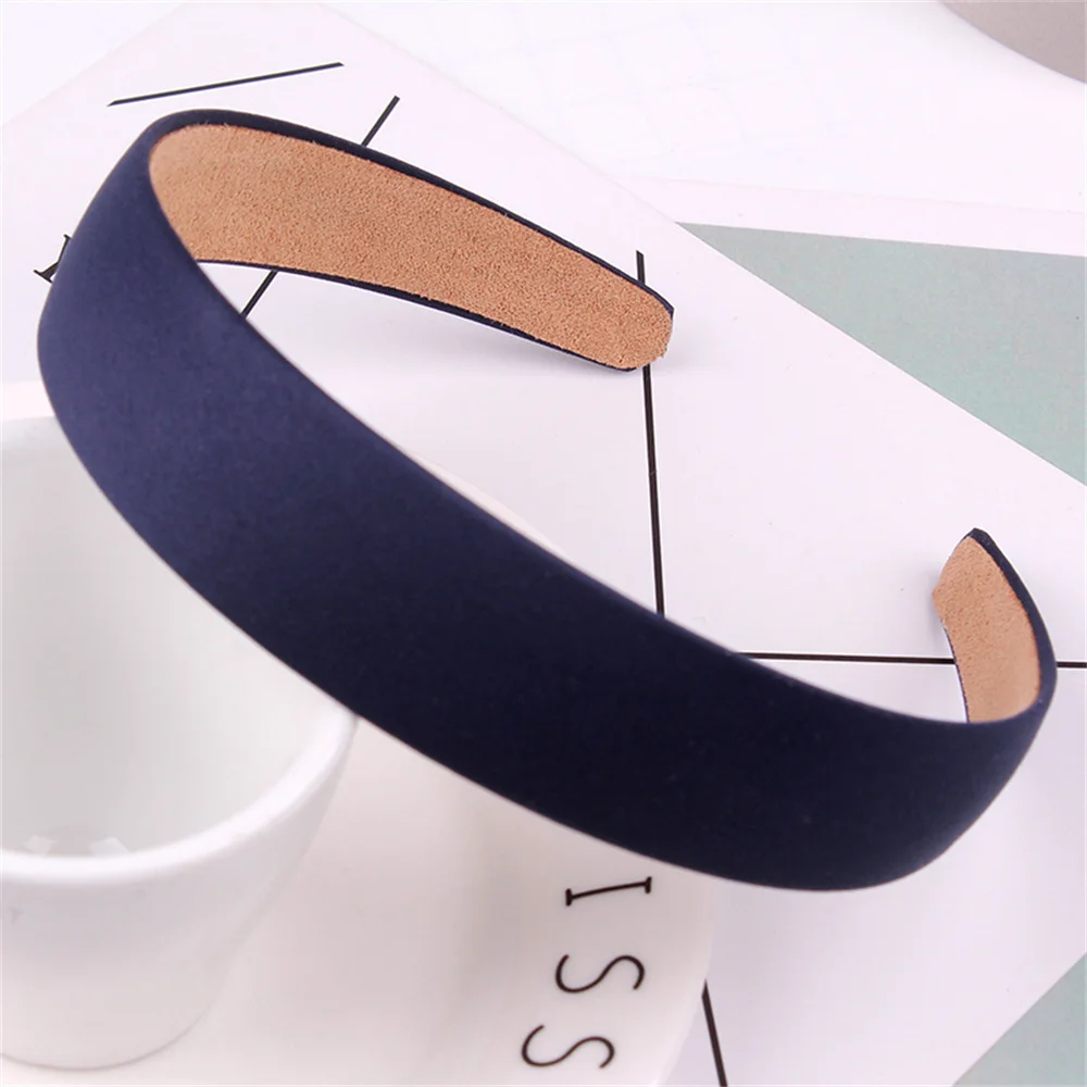 Solid Wide Hairbands For Women Girls Satin Hair Bands Fashion Headband Hair Hoop for Korean Hair Accessories Gift