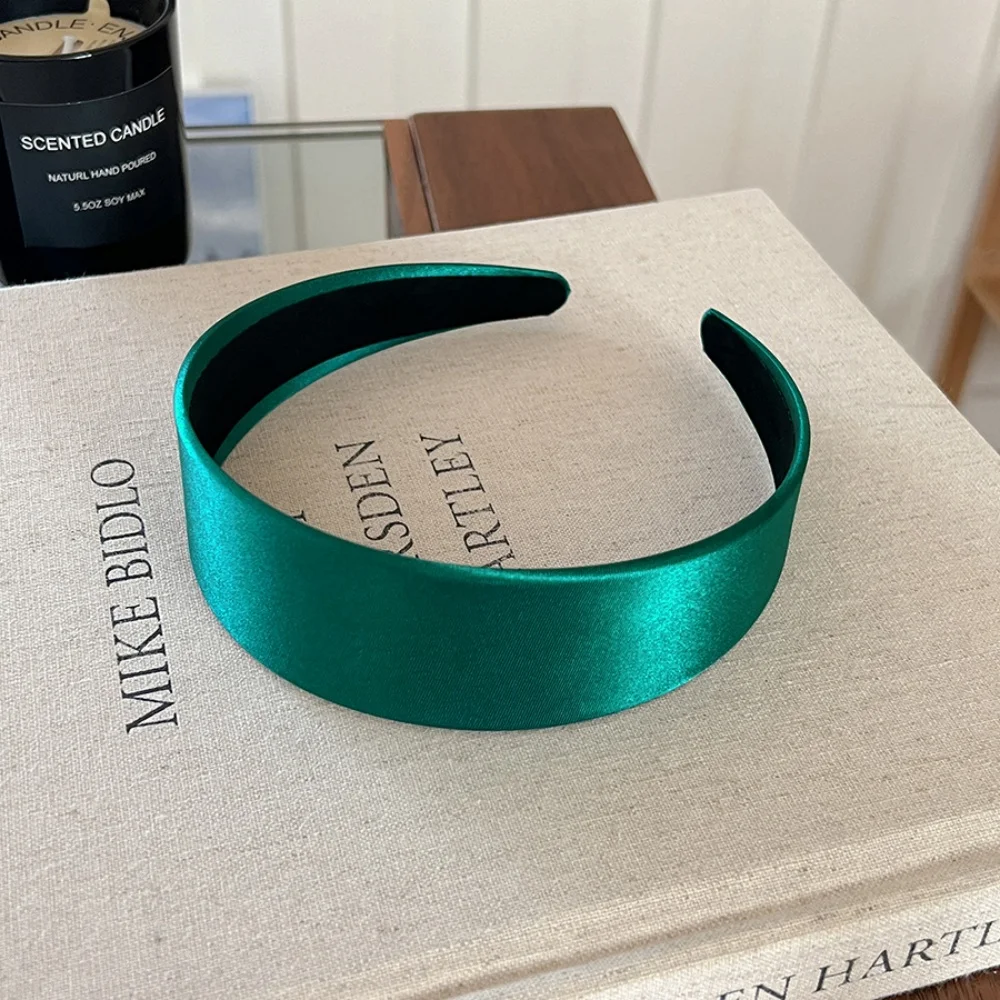 Solid Wide Hairbands For Women Girls Satin Hair Bands Fashion Headband Hair Hoop for Korean Hair Accessories Gift