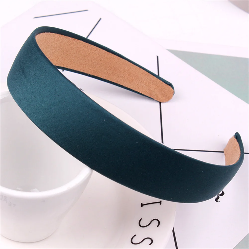 Solid Wide Hairbands For Women Girls Satin Hair Bands Fashion Headband Hair Hoop for Korean Hair Accessories Gift