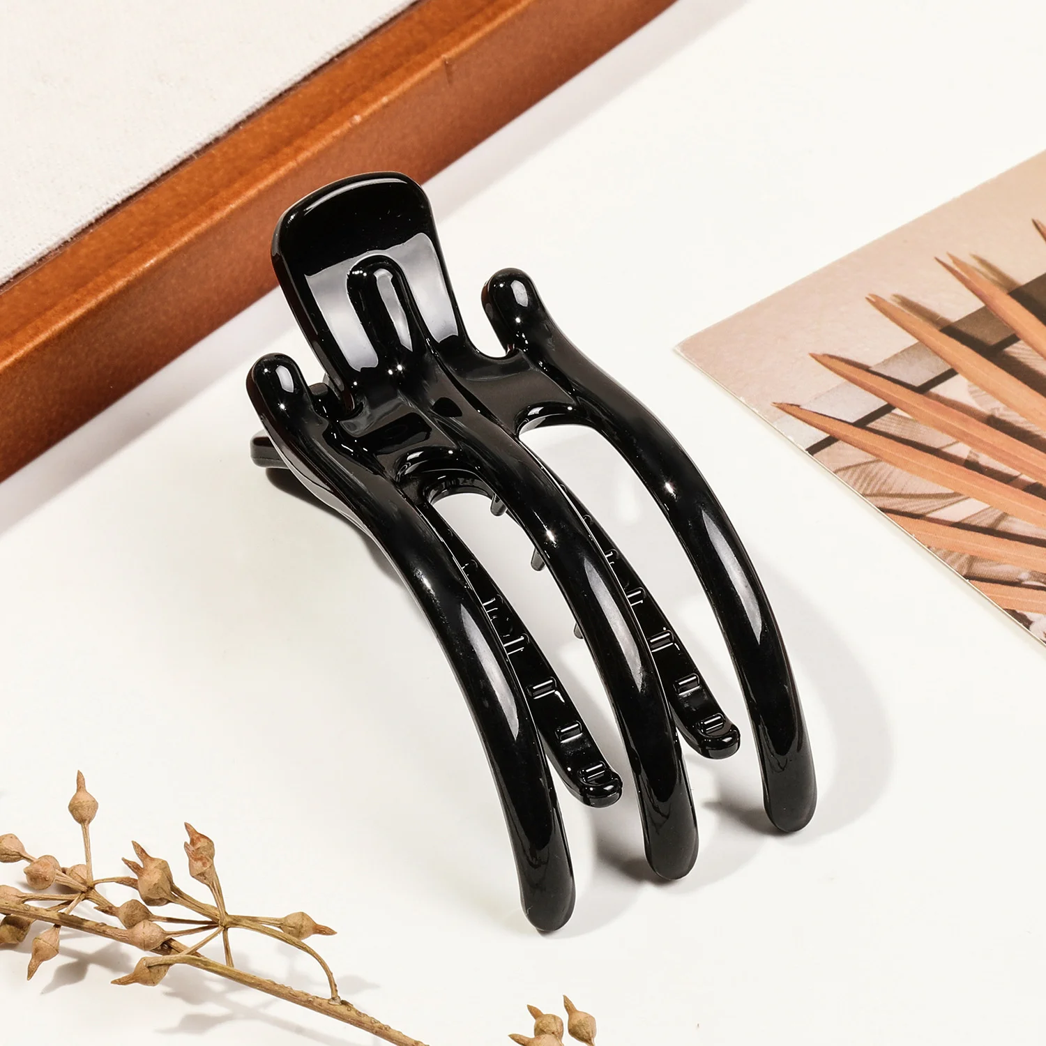 New Duckbill Hair Claws Clamps Crab Barrettes Bow Solid Color Acrylic Hair Clips Fashion Women Hairpin Ponytail Hair Accessories