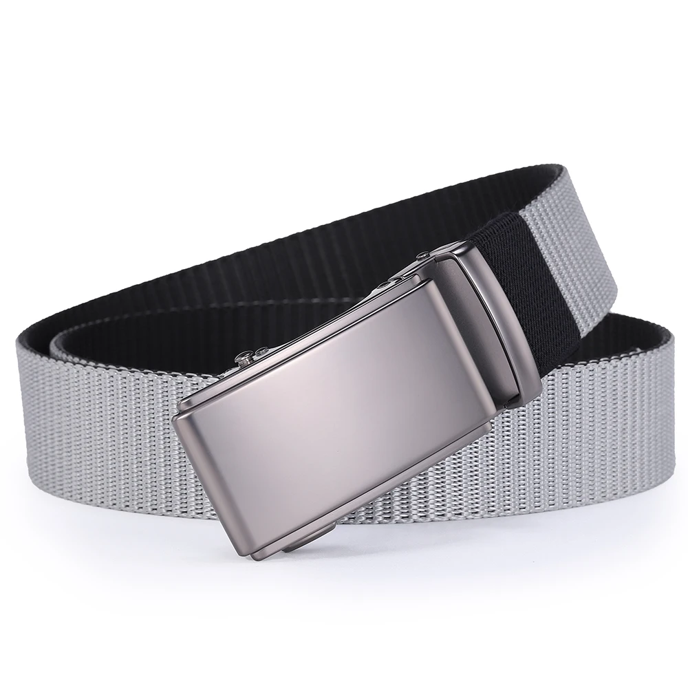 High Quality Men's Belt Automatic Buckle Tactical Canvas Nylon Male Belts Luxury Brands Waist Belt for Jeans Pant Big Casual