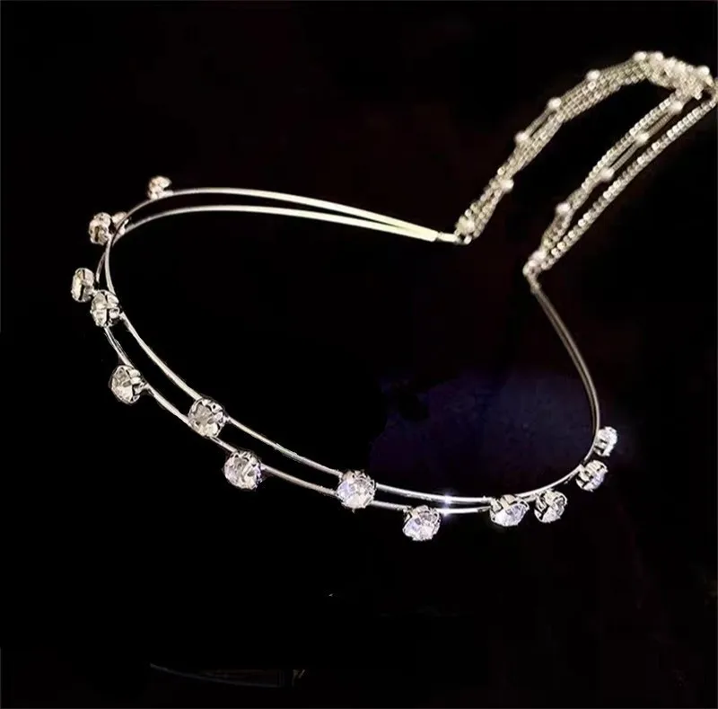Glitter Girls Hair Hoop Korean Style Shining Rhinestone Headband Butterfly Tassel Hairpin Exquisite Jewelry Hair Accessories