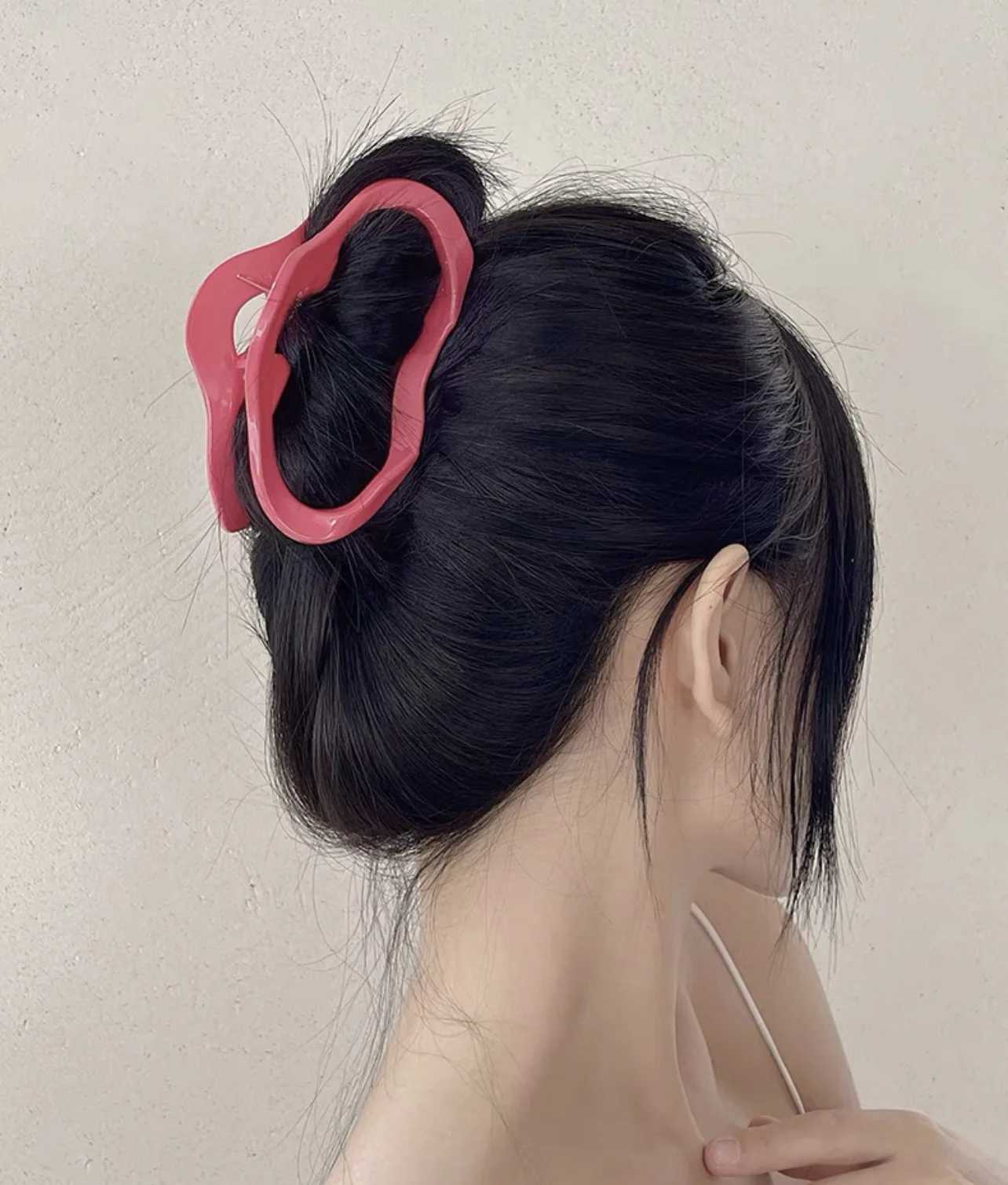Large Waves Hair Claw Clips Crab Women Girls Cream Macaron Cross Ponytail Holder Hair Barrettes Hairpins Hair Accessories