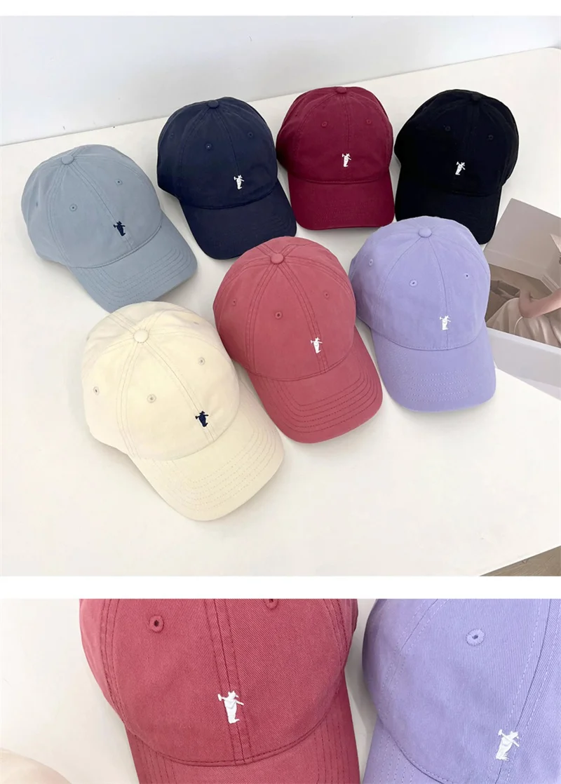 Unisex Summer Baseball Cap Men Women Cotton Hats Simple Farmer Embroidery Cap Casual Sunshade Caps Adjustable Soft Sports Hat