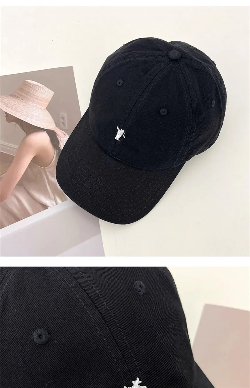 Unisex Summer Baseball Cap Men Women Cotton Hats Simple Farmer Embroidery Cap Casual Sunshade Caps Adjustable Soft Sports Hat