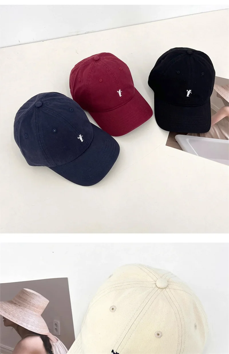 Unisex Summer Baseball Cap Men Women Cotton Hats Simple Farmer Embroidery Cap Casual Sunshade Caps Adjustable Soft Sports Hat