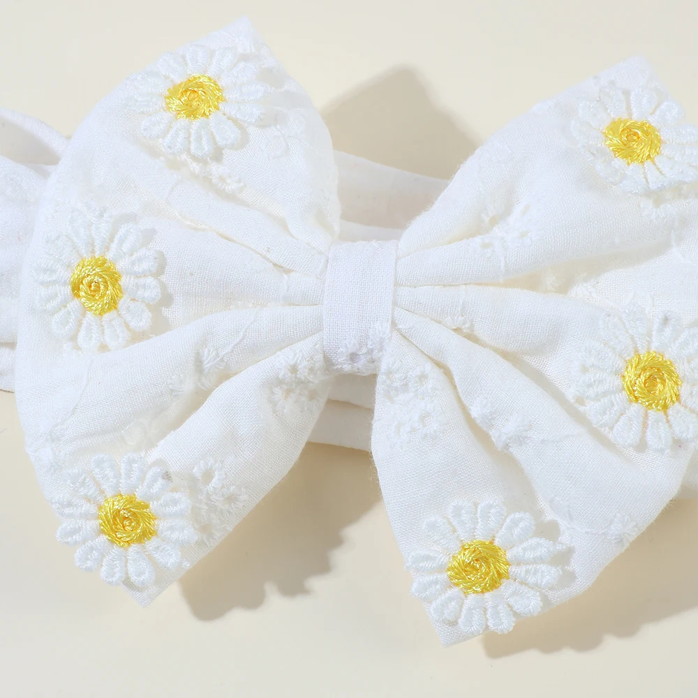 Wide Elastic Headband Soft Non-slip Breathable Head Bands Big Bow Headwrap For Baby Girls Children's Bath Hair Band Accessories