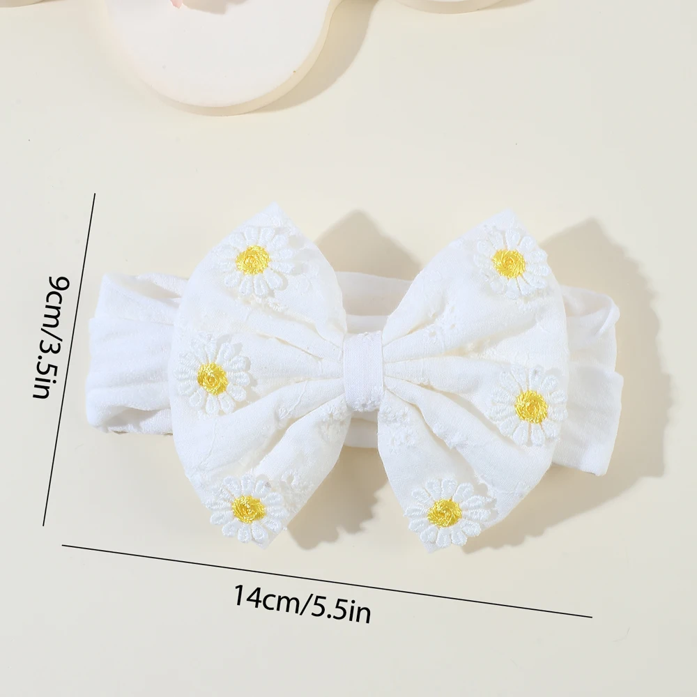 Wide Elastic Headband Soft Non-slip Breathable Head Bands Big Bow Headwrap For Baby Girls Children's Bath Hair Band Accessories