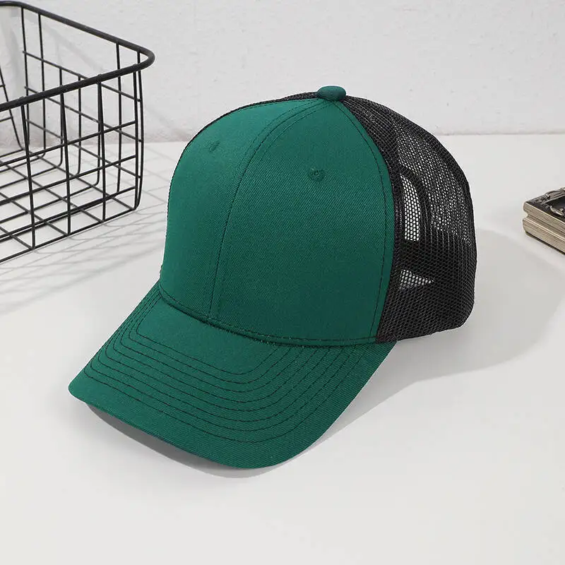 Fashionable Sun Hats Summer Breathable Mesh Men's and Women's Hats Outdoor Solid Color Light Plate Baseball Caps Casual Hats