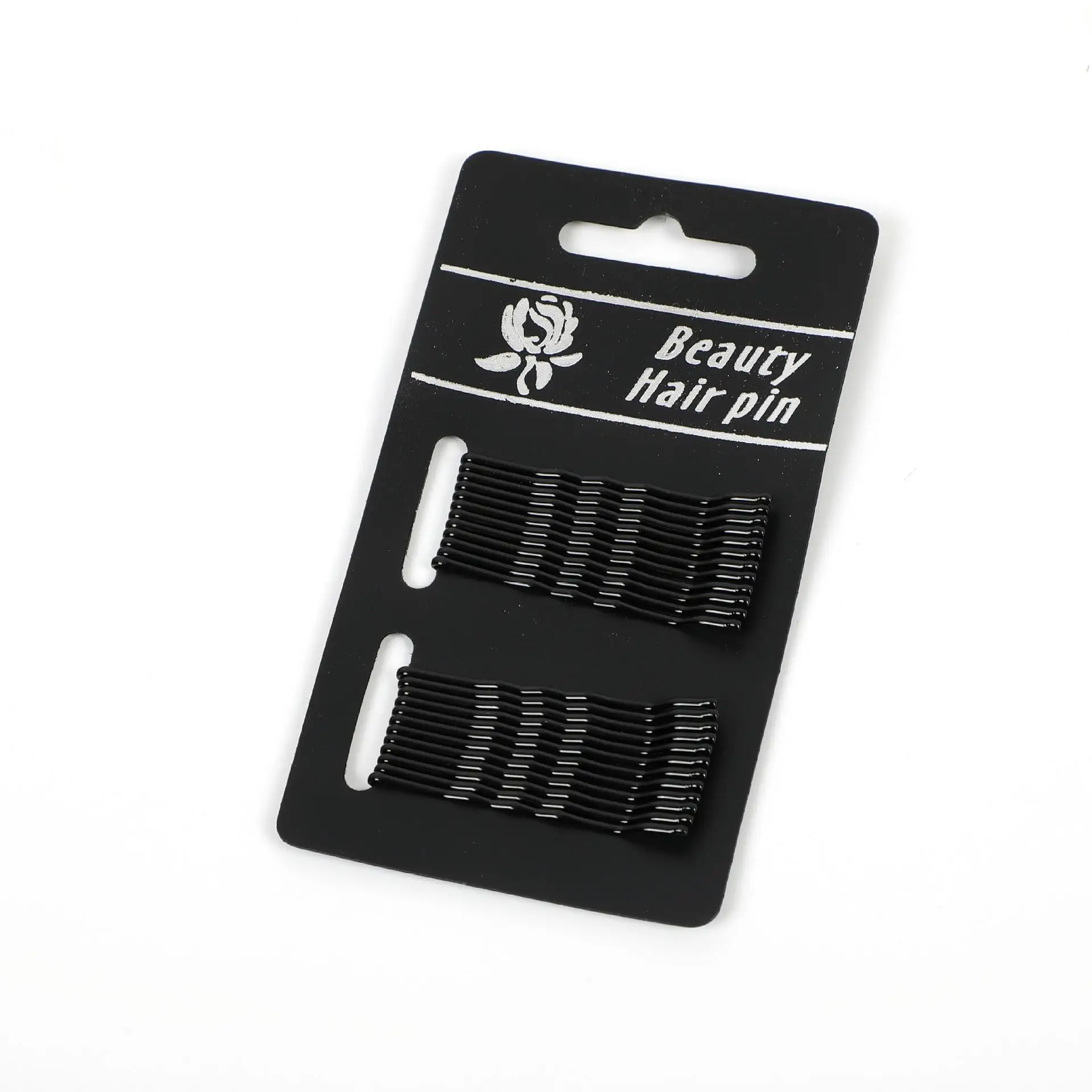 24PCS Black Paintless Color Retention Simple One Word Clip Basic Practical Hair Clip Wire Liu Hair Clip Hair Accessories Hair Ca
