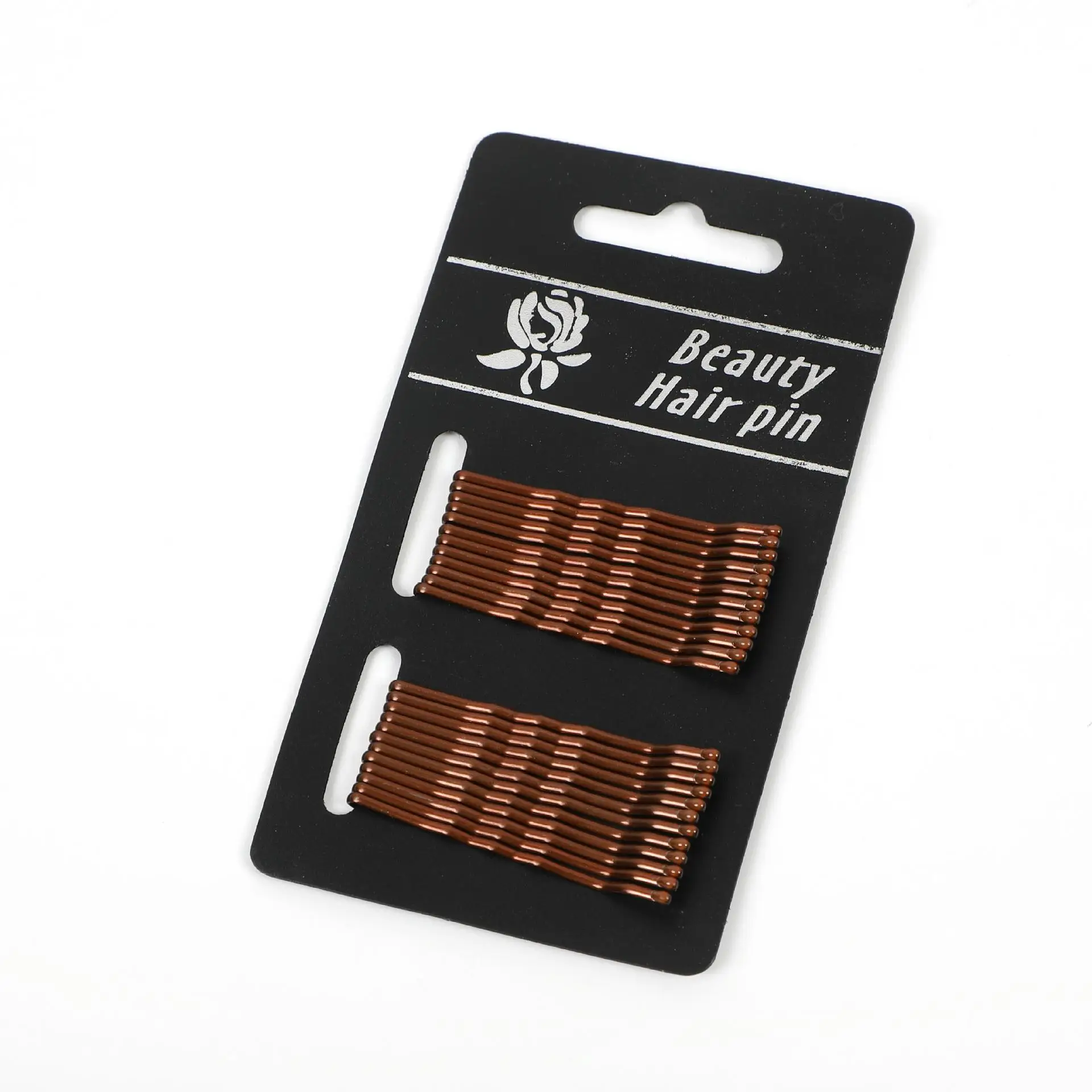 24PCS Black Paintless Color Retention Simple One Word Clip Basic Practical Hair Clip Wire Liu Hair Clip Hair Accessories Hair Ca