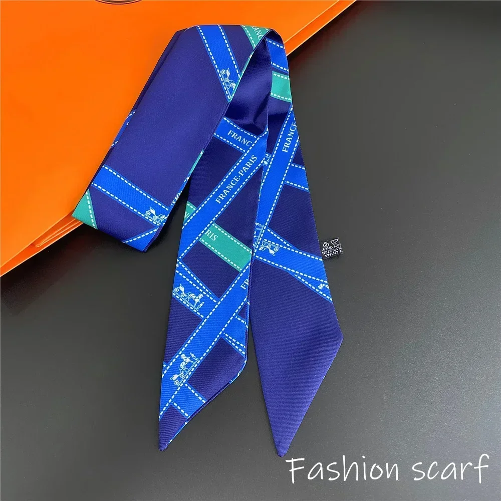 1PC Korean Autumn Hot Sale Fashion Luxurious Ladies Leisure Decoration Twill Long Strip Streamer Silk Scarf Tie Bind bag Ribbon