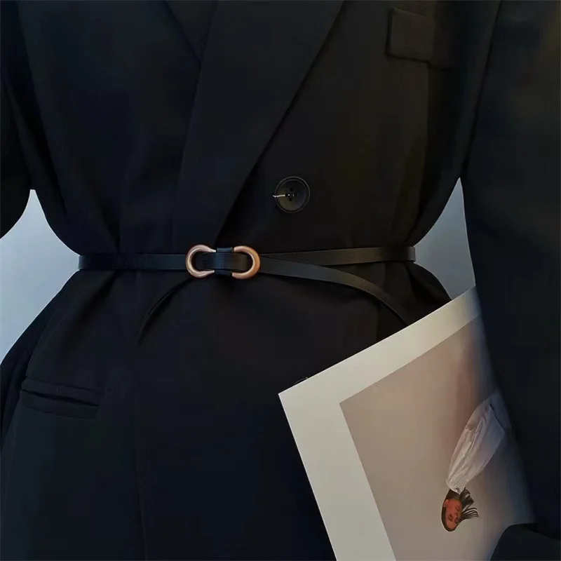 Korean small Thin belt for girls decorative dress versatile women's belt with sweater skirt