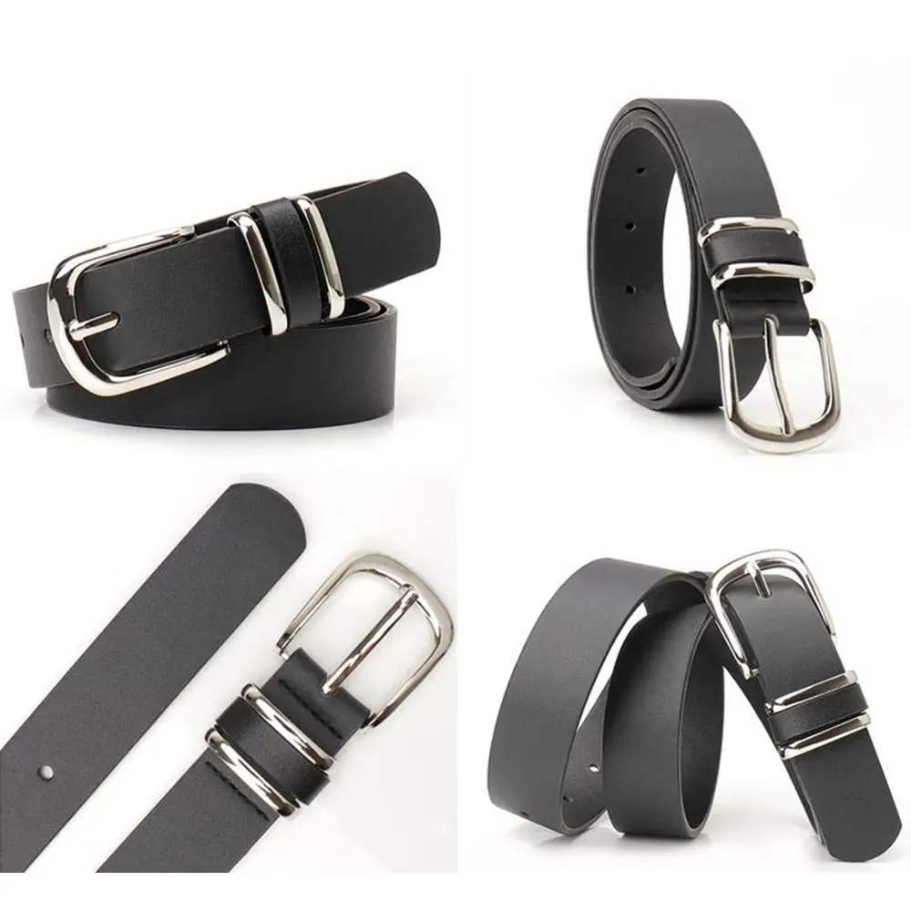 Fashion Metal Buckle Women's Belt Leopard Print PU Leather Waistband All-match Belt Matching