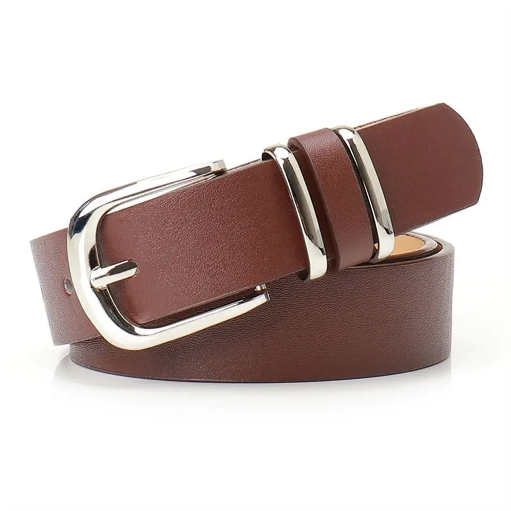 Fashion Metal Buckle Women's Belt Leopard Print PU Leather Waistband All-match Belt Matching