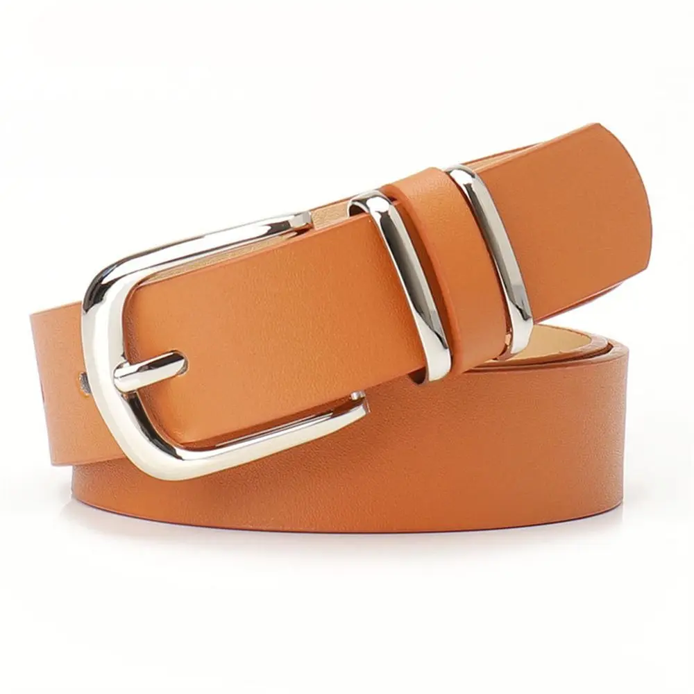 Fashion Metal Buckle Women's Belt Leopard Print PU Leather Waistband All-match Belt Matching