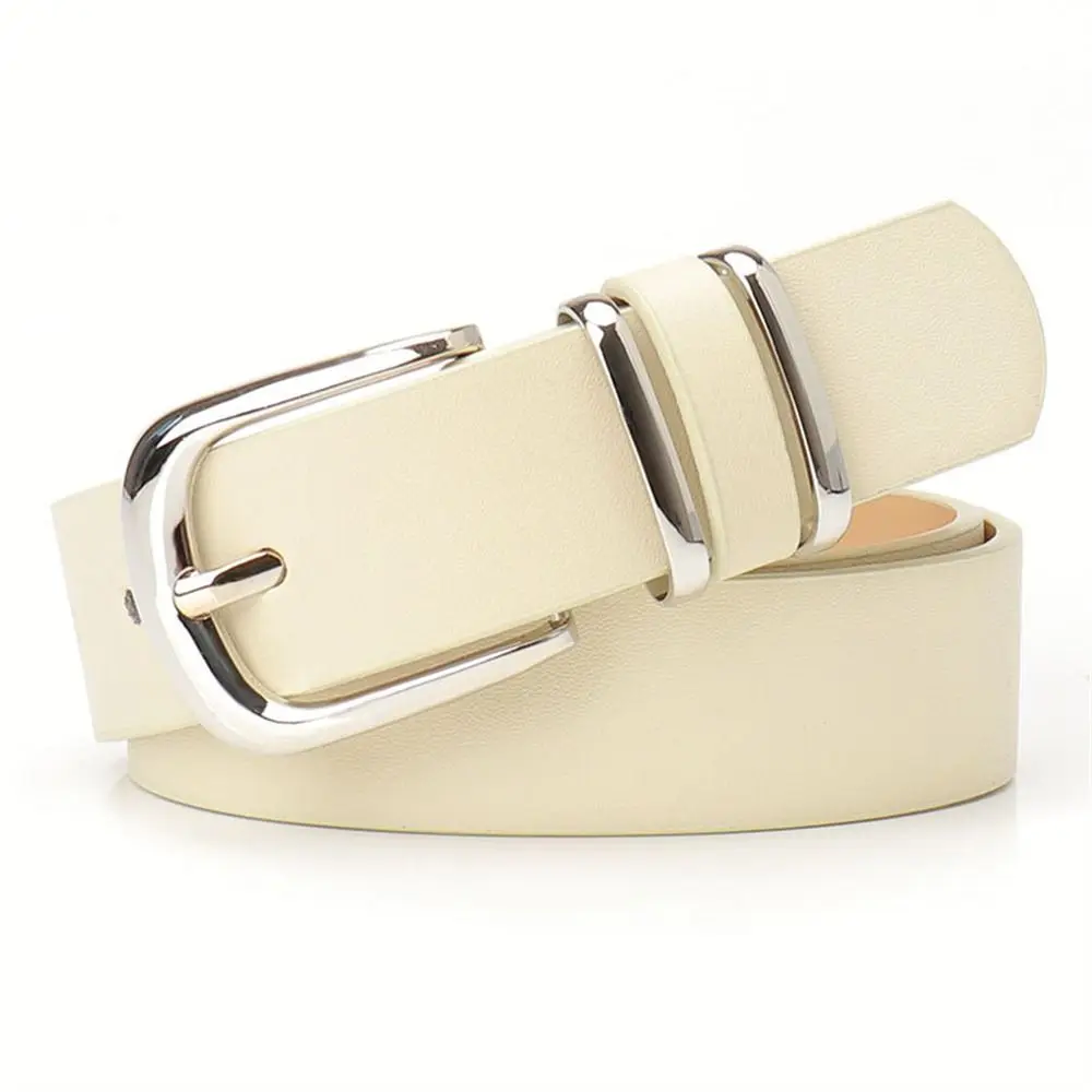 Fashion Metal Buckle Women's Belt Leopard Print PU Leather Waistband All-match Belt Matching