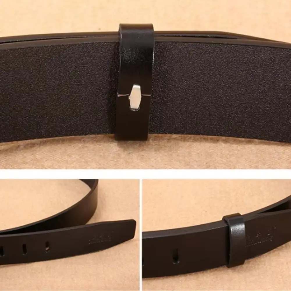 Vintage Universal Waist Belt Loop Genuine Leather DIY Waist Belt Link Loop Buckle Retainer Keeper Waistband Accessories Teenager