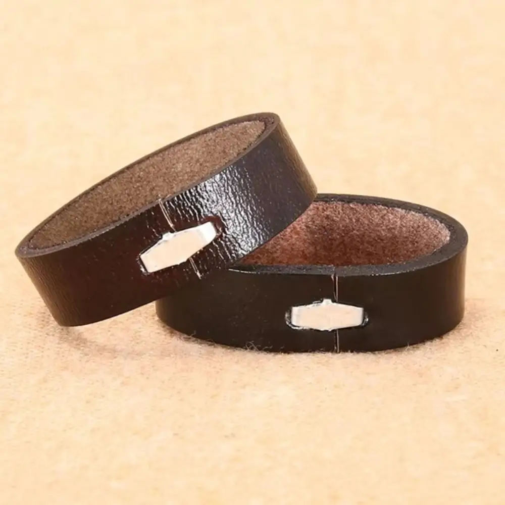Vintage Universal Waist Belt Loop Genuine Leather DIY Waist Belt Link Loop Buckle Retainer Keeper Waistband Accessories Teenager